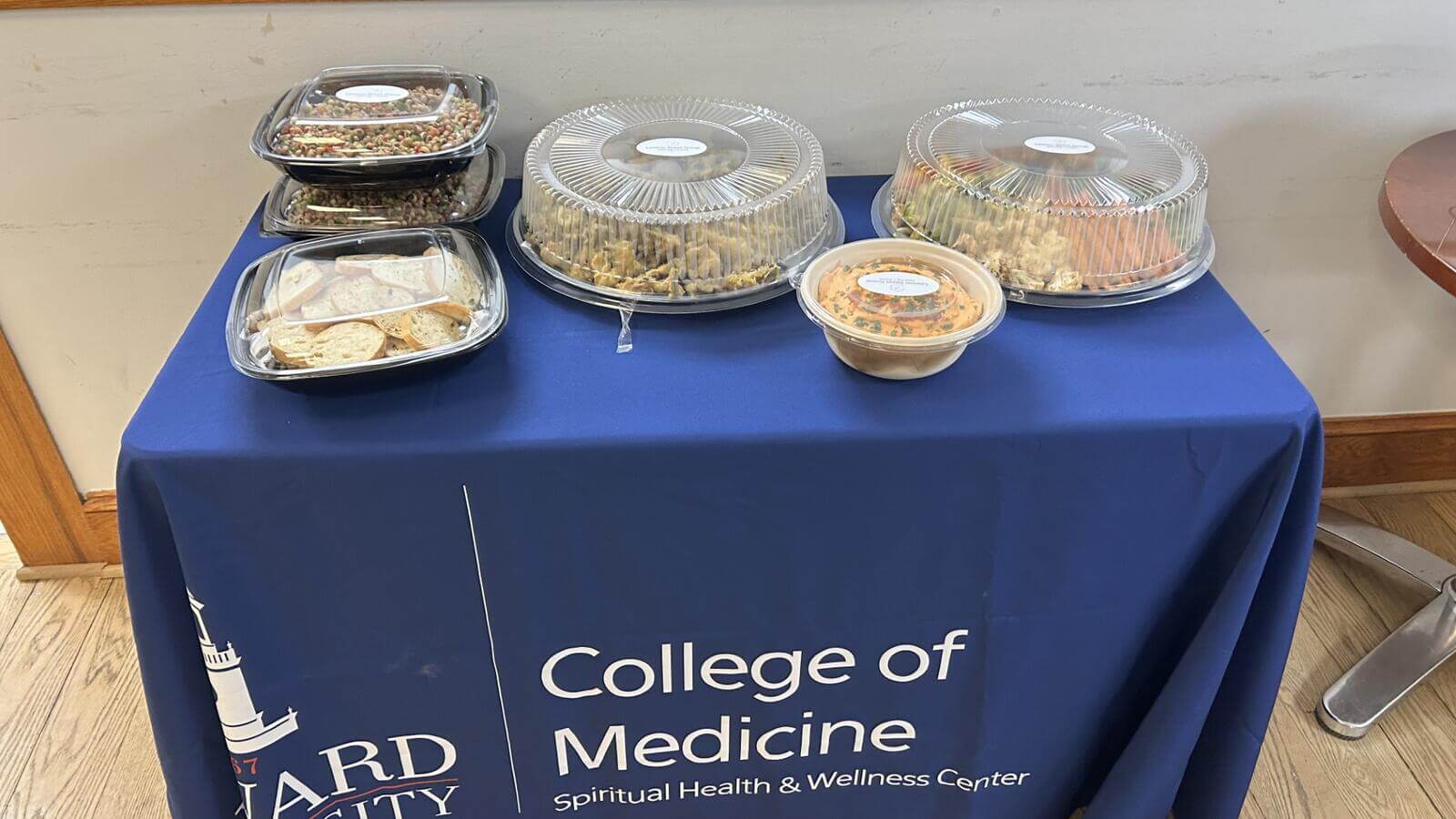 Food arranged on table