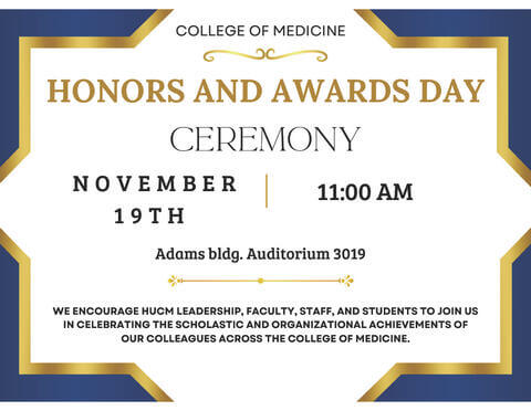 HUCM 2025 honors & awards