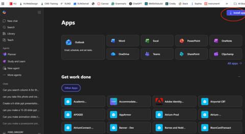 Install Apps