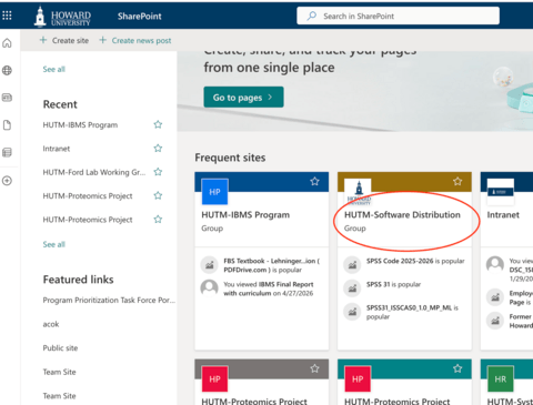 Go to Sharepoint Software Distribution